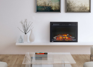 Built-in electric fireplace from Napolean